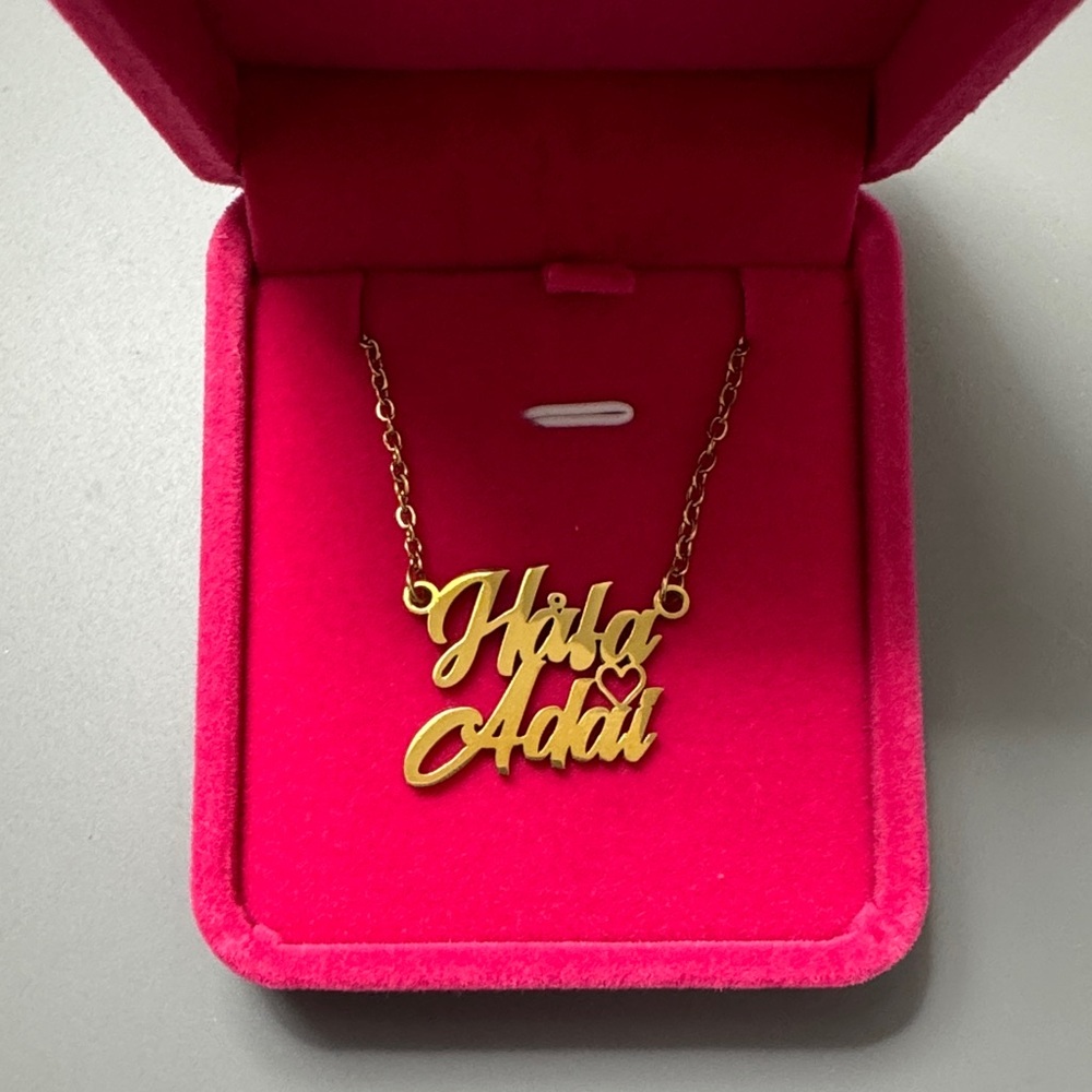Gold Guam CNMI Chamorro "Hafa Adai" Necklace